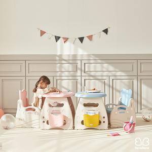 리틀 멀메이드 유아 아기 책상의자세트 테이블