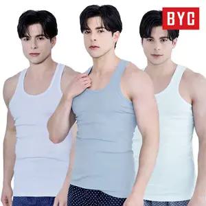 BYC 남성 컬러 민소매 런닝 3매