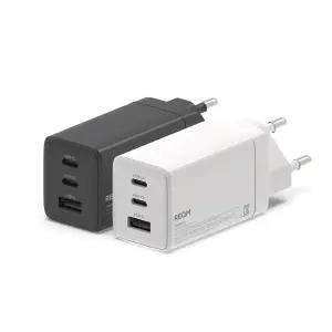 리큐엠 3포트 65W GaN 초고속 충전기 QPD365-N PD PPS C타입 단품