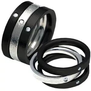 T-339 CO 블랙 티타늄 커플링 반지 이니셜무료 무료배송 맞춤제작 평생AS