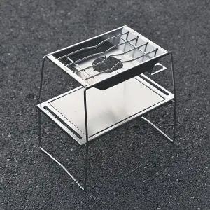 [살반]원버너 플레이트 2단 스탠드 캠핑 선반 플랫버너 거치대