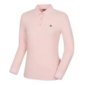 [본사공식] 여성 소매 시보리 디테일 골지 카라 티셔츠 RWTYL5102-411