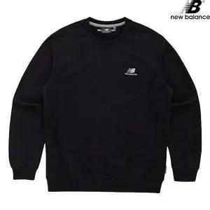 [하프클럽/] NBNCD11013-BK 베이직 스몰로고 맨투맨 스탠다드핏 남녀공용 긴팔