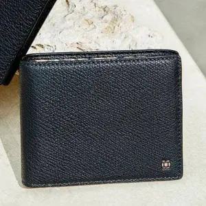 [닥스](강남점)DBWA5F853BK [반지갑][ALEX][알렉스] 블랙 유럽 수입가죽 내부 체크 라인 포인트