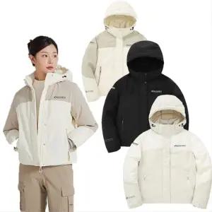 [디스커버리](광주신세계)최초가 49만 24FW 여성 베르겐 고어 윈드스토퍼 구스다운 숏패딩 DWDJ7L046