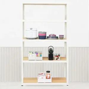 이지라이프 경량랙 조립식 앵글선반 5단 800 화이트