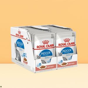 로얄캐닌 인도어 그레이비 파우치 고양이 습식사료 24개