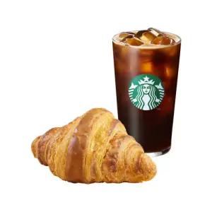 [스타벅스] [휴식 타임] 아이스 카페 아메리카노 T + 프렌치 크루아상