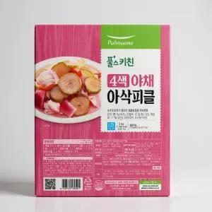 풀무원 4색 야채 아삭 피클 오이 양배추 적양파 파프리카 2kg