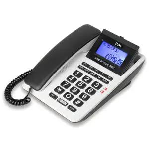 아이텍 전화기 유선 일반 발신자 단축 통화 음량 유선전화기GND-700 화이트