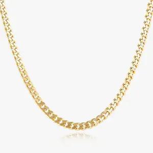 [엘렌쥬얼리]14K 18K 할로우 면 체인 금 목걸이