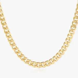 [엘렌쥬얼리]14K 18K 할로우 메디앙 면 체인 금 목걸이