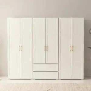 나무뜰 메이 2400 키큰 투서랍 옷장 세트 JNF051C (착불)