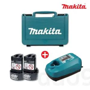 [마끼다] BDC1015K2 10.8V 1.5Ah 배터리 2팩(BL1015K) + 충전기(DC10WA) 케이스 포함 세트