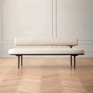 등받이벤치의자 편한 3인용 패브릭 식탁긴의자 벤치 실내 의자 카페 휴게실