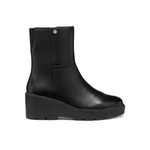 [제옥스](센텀시티점)여성 웨지힐 하프 부츠 미에레일 - 블랙 8GX3VA5W1B