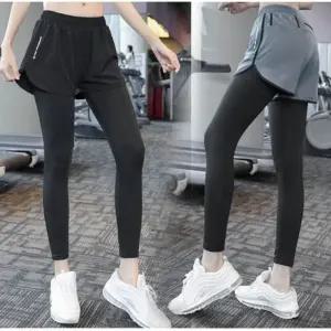 여성7부레깅스 헬스 요가 홈트 여자 지퍼 포켓 일체형 반바지 레깅스
