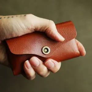 가죽 명함지갑 브라운 카드홀더 미니지갑 남성지갑 가죽지갑 남자카드지갑 남성카드지갑