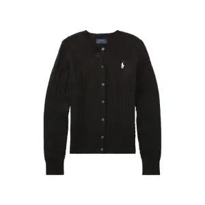 폴로 랄프로렌 케이블 니트 걸즈 가디건 블랙
