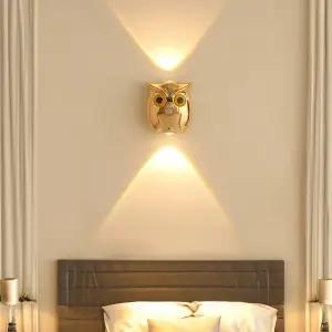 케인 부엉이 3색 센서등 무타공 인테리어 무드등 C타입충천