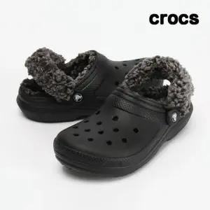 클래식 플리스 라인드 클로그 성인 털슬리퍼 블랙 211396-001