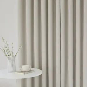 슈가파우더 형상기억 암막 안방 거실 방한 대형 커튼 2장