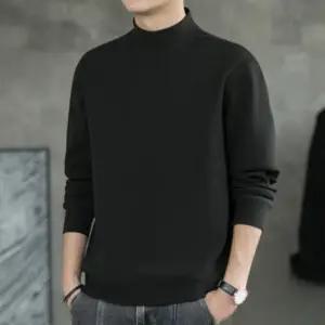 남성 겨울 피치기모 하프넥 반목 긴팔티셔츠 소프트웜 반폴라티 간절기 레이어드용