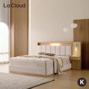 [킹(K)] 라클라우드 오가르 호텔식 침대 프레임+매트리스 세트 (패널 제외)
