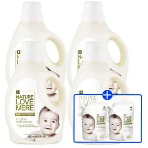 네이쳐러브메레 아기섬유유연제 용기형 1800ml 4개+[GIFT]오리지널향 유연제 리필 500ml 2팩