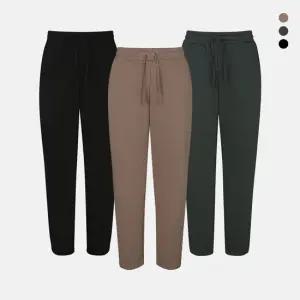 [무료배송][데니스골프] 25FW 여성 소프트웜 밍크기모 와이드 밴딩팬츠_RAQFLPT364