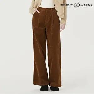 핀턱 코듀로이 와이드 롱 팬츠 (NP4TA010L0)