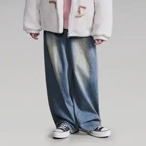 [에꼴리에] 여자 겨울신상 원턱 벌룬와이드 빈티지진(25D5257)