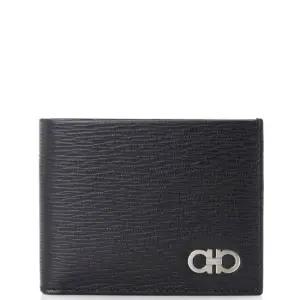 [명품] 페레가모 6CC 바이폴드 지갑 블랙블루 66A064 685979