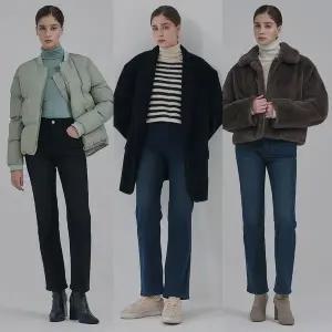 [뱅뱅] 여성 25F/W 라이크라 겨울 본딩 데님 3종[35600790]