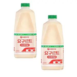 서울우유 대용량 오리지널 유산균요구르트 1.7L x 2개 (원산지_상세설명에 표시)