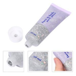 50ml 바디 글리터 젤 얼굴 머리 손톱 메이크업 축제 파티 할로윈 액체 반짝이 효과 방수