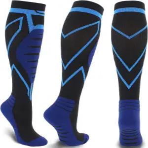 케스케일 남녀용 압박 양말 20-30mmHg 무릎 높이 - 의료 운동 스포츠 여행에 대한 최고의 지원 (1쌍/2쌍)