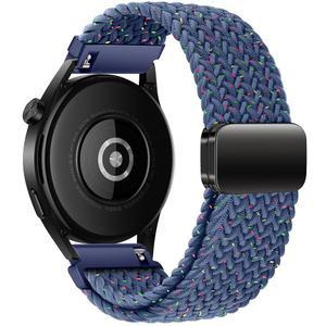 Mazoft 브레이드 스포츠 밴드 갤럭시 워치 7 /FE /6 /5 /4 /3 & Watch 5 Pro 6 클래식 기어 S3 /S2, 20mm 및 22mm 시계 밴드와 호환 47mm 46mm 45mm 44mm 40mm 43 /42 /41mm