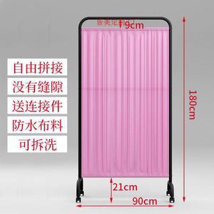 칸막이 화이트 프레임 가벽 패브릭 블루 천 가리개 파란색 가림막 병원 파티션 요양원