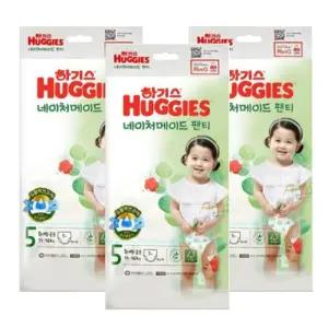 [하기스][하기스] 하기스 네이처메이드 팬티형 기저귀 5단계 특대형 남여공용 3Px3팩 (42930135)