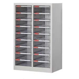 서류 수납장 보관함 사무용 18단 홀더 서랍장 63칸 파일 실버