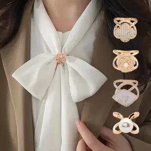 스카프링 여성 쁘띠 스카프 고리 진주 악세사리 FM921 스카프링 스카프