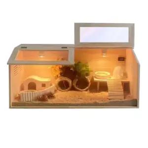 햄스터 집 놀이터 원목 하우스 사육장 기니피그 대형