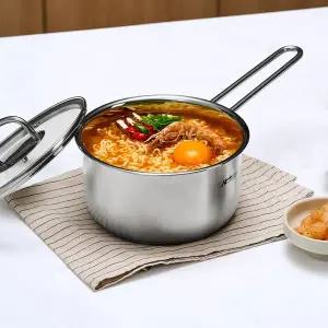 [키친아트] 올데이 스테인리스 편수냄비 18cm 찌개 라면 요리용