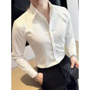 남자 댄스복 상의 남성 라틴 의상 댄스 트로트 탱고