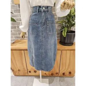 [레코브](광주신세계)스판 데님 스커트(LC31F3DS501X)