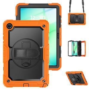 삼성 갤럭시 탭 A9 A11 플러스 11인치 S6 라이트 10.4인치용 충격 방지 태블릿 케이스 손잡이 스트랩 어깨