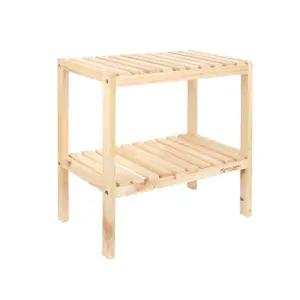 GF 원목 2단 벤치 신발장 소정리 정리대 슈즈렉 조립식 인테리어 수납용품 용품