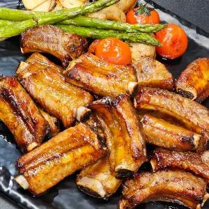 천지푸드 국내산 한돈 등갈비 한입 쪽갈비 구이&찜용 720g (간장맛)