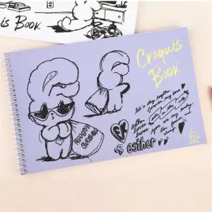 그림그리기 노트 수첩 2개 스프링 크로키북 스케치 데생